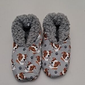 Comfies Women's Size 5-11 Gray Pitty Print Women's Slippers